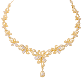Enchanting Stylish Floral Gold Nacklaces