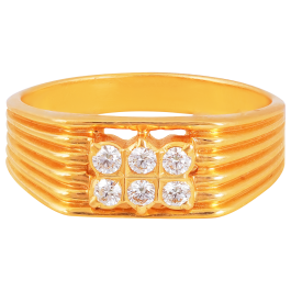 Trendy Mens Band Diamond Rings
