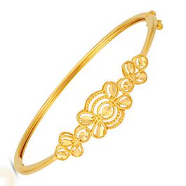 Fantatic Filigiree Pattern Floral Gold Bracelets