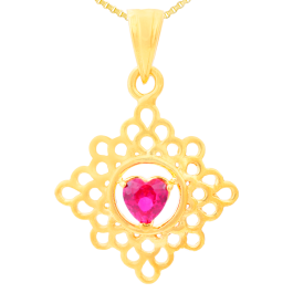  Timeless Heart Bubbled Gold Pendants