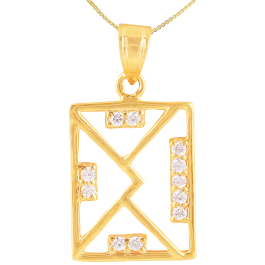 Amorous Envelop Design Gold Pendants