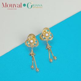 Magnificant Mouval Collection Gold Earrings