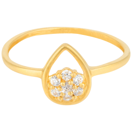 Graceful Floral Gold Rings