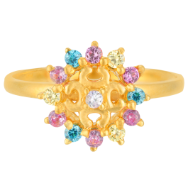 Alluring Mini Floret Gold Rings