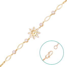 Dazzling Floral Gold Bracelets