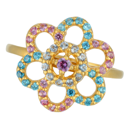 Everblooming Floral Gold Rings