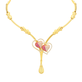  Scintillating Bouquets of Hearts Gold Necklaces 