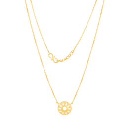 Power of Sun Matt Finish Gold Necklaces