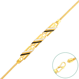 Ravishing Triple Bar Pattern Gold Bracelets