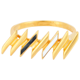 Effulgent Fancy Gold Rings