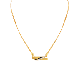 Fancy Zig Zag Pattern Gold Necklaces
