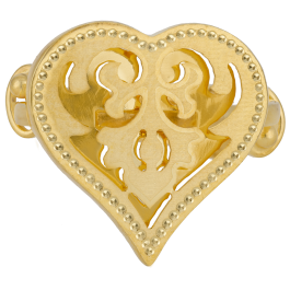  Romantic Heartin Design Gold Ring