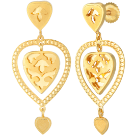  Trendsetting Love Forever Gold Earrings
