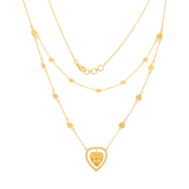 Elegant  Leaf Double Layer Gold Necklaces