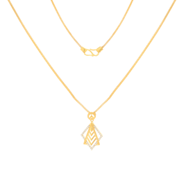 Exceptional Young Triangular Gold Necklaces