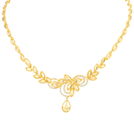 Beautiful Leaf of faith Gold Necklaces