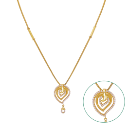 Enthralling Lovely Stone Gold Necklaces