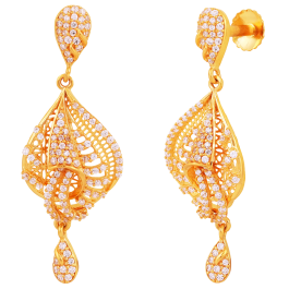 Artistic Delicate Conch Shell Gold Earrings