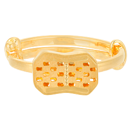 Sassy Lattice Pattern Gold Rings