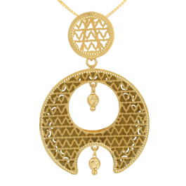 Heaven Beads Chakra Design Gold Pendants