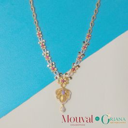 Alluring Pretty Floral Gold Necklaces