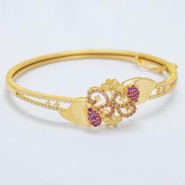Floral Glimmering Gold Bracelets