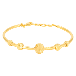 Giltering Ball Beads Gold Bracelets