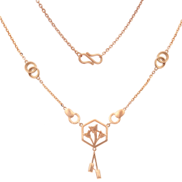 Plump Inverted Tulip Rose Gold Neacklaces