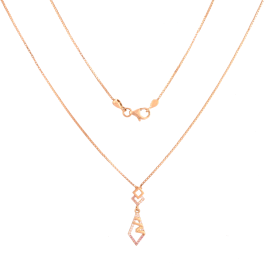 Fascinating Tie Model Rose Gold Necklaces
