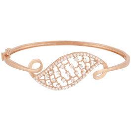 Stunning Loop Design Floral Gold Bracelets