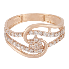 Enamouring Floret Gold Rings