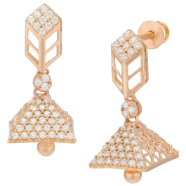 Gleaming Classic Jhumkas Gold Earrings