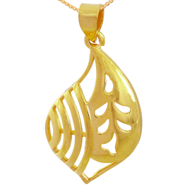 Mesmerized Leaf Drop Gold Pendants | 17B247729