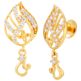 Glorious Floral Gold Earrings