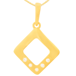 Fancy Rhombic Gold Pendants