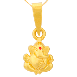 Joyful Divine Lord Ganesha Gold Pendants