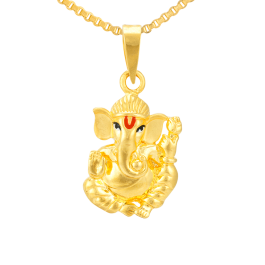 Divine Cute Ganesha Gold Pendants