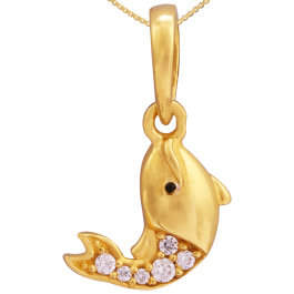 Attractive Dolphin Gold Pendants