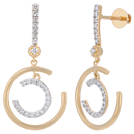 Classic Dangled Diamond Earrings