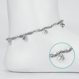 Attractive Fancy Silver Anklets