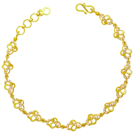 Marvellous Floral Link Gold Bracelet