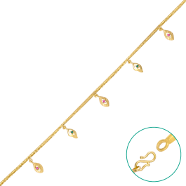 Enticing Chain Type Gold Bracelets