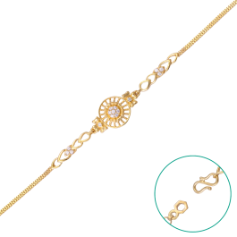 Stylish Chakra Design Gold Bracelets