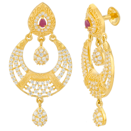 Wonderful Chand Bali Gold Earrings