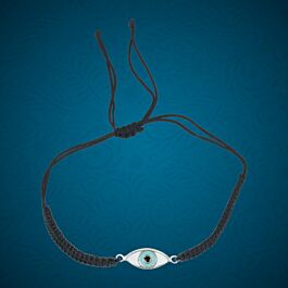 Attractive Evil Eye Thread Silver Bracelets