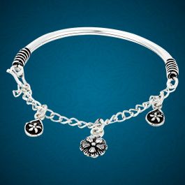 Amazing Floral Silver Bracelets
