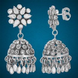 Fantasy Floral Silver Earrings