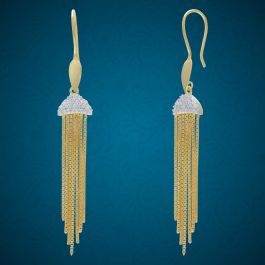 Adorable Multiple Strings Silver Earrings