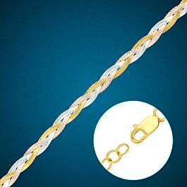 Glitzy Twisted Rope Silver Bracelets