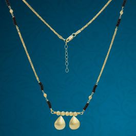 Enchanting Pear Drops Silver Mangalsutra Chains